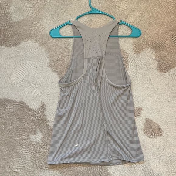 Lululemon gray swing open back tank top - Picture 2 of 8